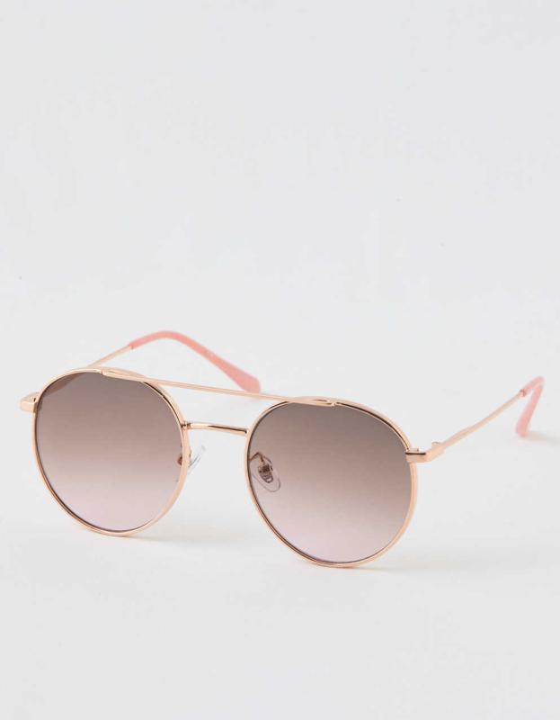 Aerie So Fly Sunglasses - Rose Gold, One Size 