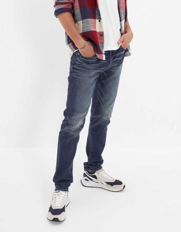 AE AirFlex+ Athletic Skinny Jean - Dark Wash, 32W x 30L 