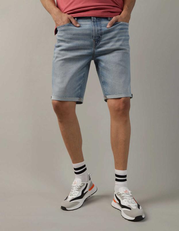 AE AirFlex+ Ultrasoft 9" Denim Short - Classic Medium, 30 