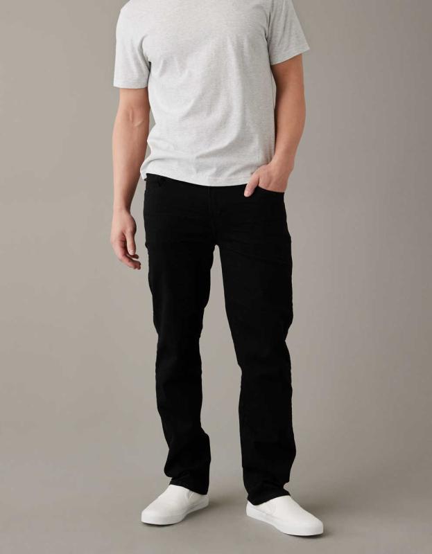 AE AirFlex+ Original Straight Jean - Black, 28W x 30L 