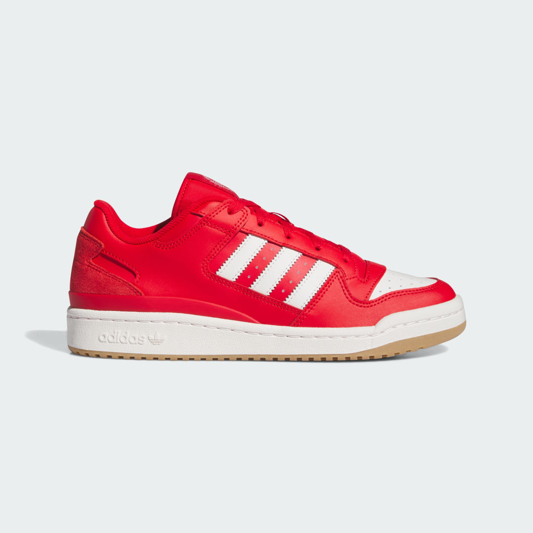 adidas Forum Low CL Shoes Basketball 18 UK Men Better Scarlet / White / Gum