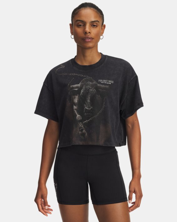 Project Rock Bull Heavyweight Women's Oversized T-Shirt