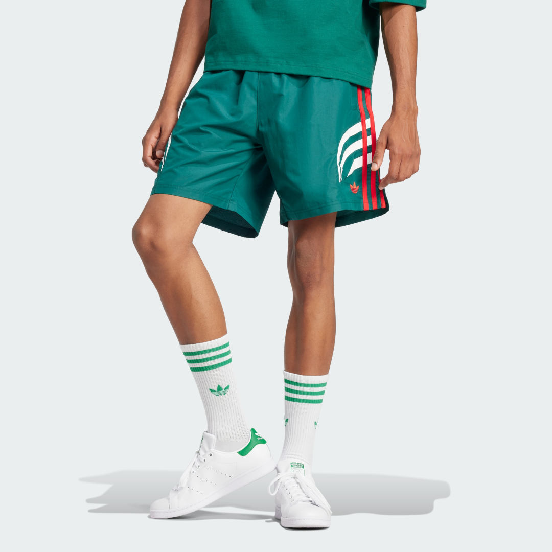 adidas Atlanta Shorts Lifestyle L Men Green / White