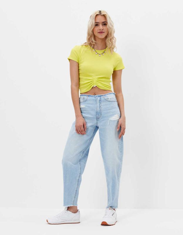 AE Balloon Jean - Light Wash, 0 