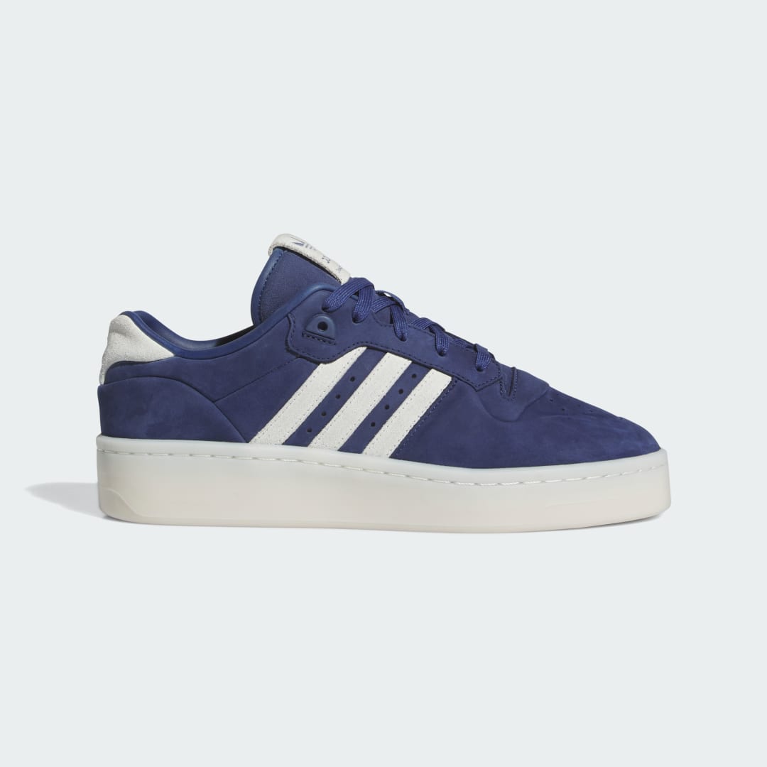 adidas Rivalry Low Lux Shoes Basketball 6 UK Unisex Dark Blue / Ivory / Ivory