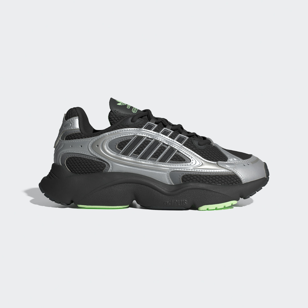 adidas OZMILLEN Shoes Lifestyle 3.5 UK Women Black / Grey / Green Spark