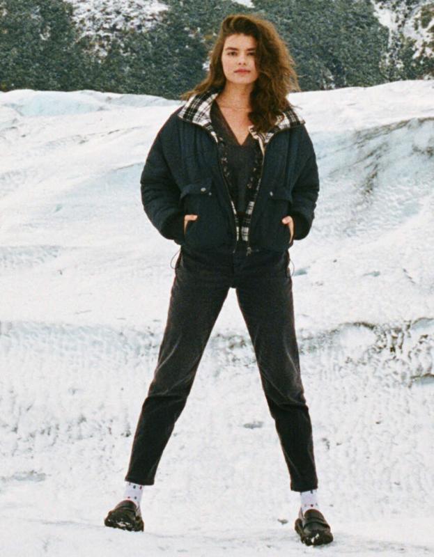 AE Stretch Mom Jean - Washed Black, 12 