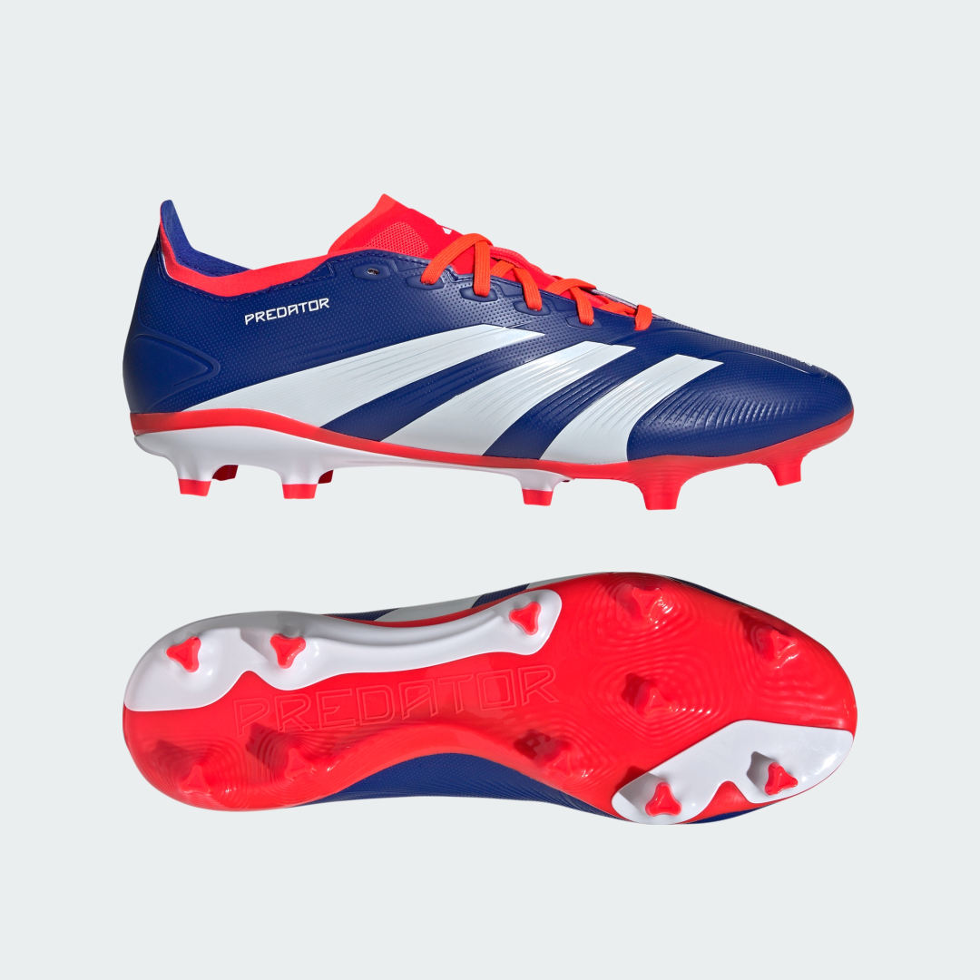 adidas PRedator League Firm Ground Boots Football 10 UK Unisex Lucid Blue / White / Red