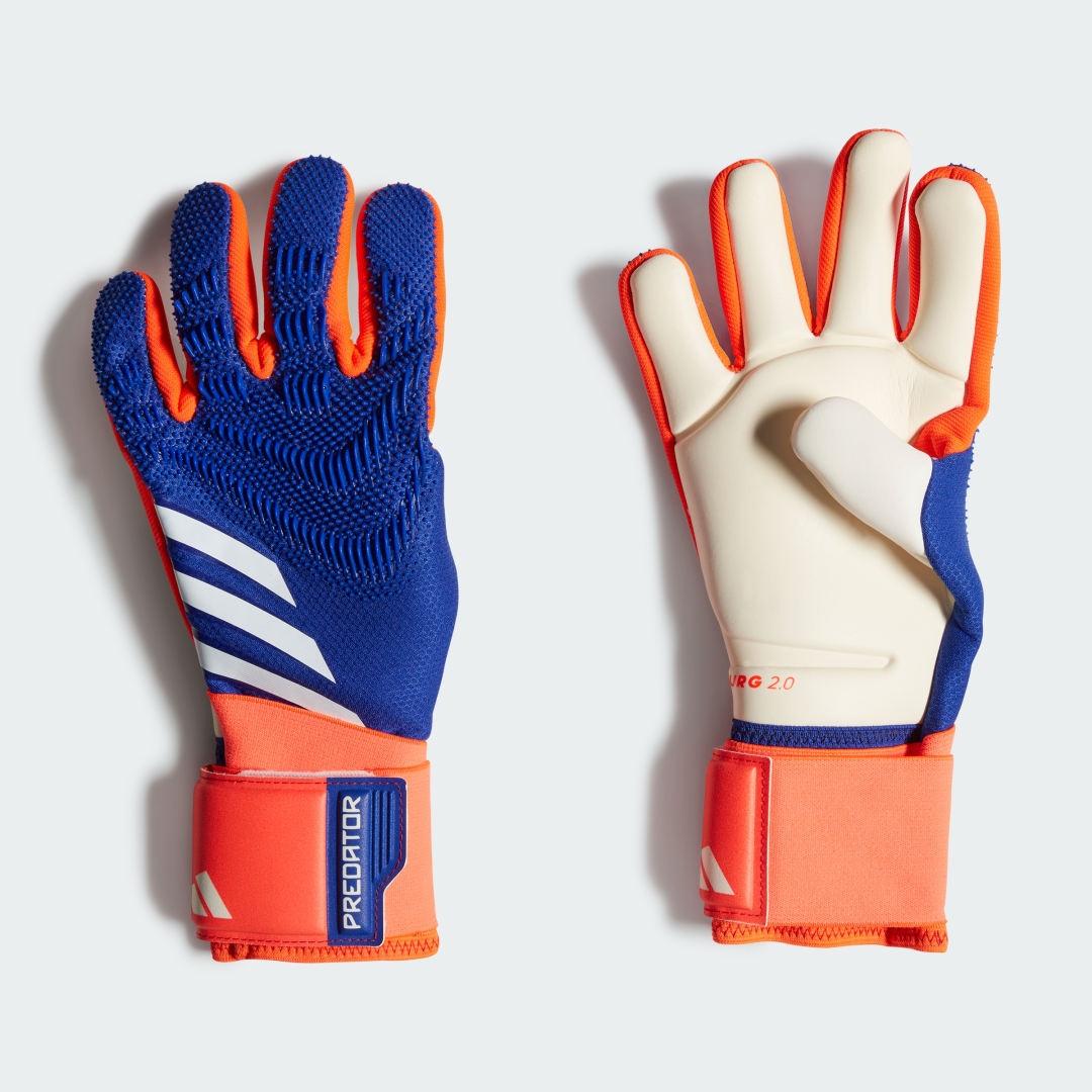 adidas PRedator Pro Goalkeeper Gloves Kids Football 4.5 Kids Lucid Blue / Solar Red / White