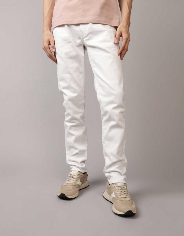 AE AirFlex+ Athletic Skinny Jean - White, 30W x 32L 