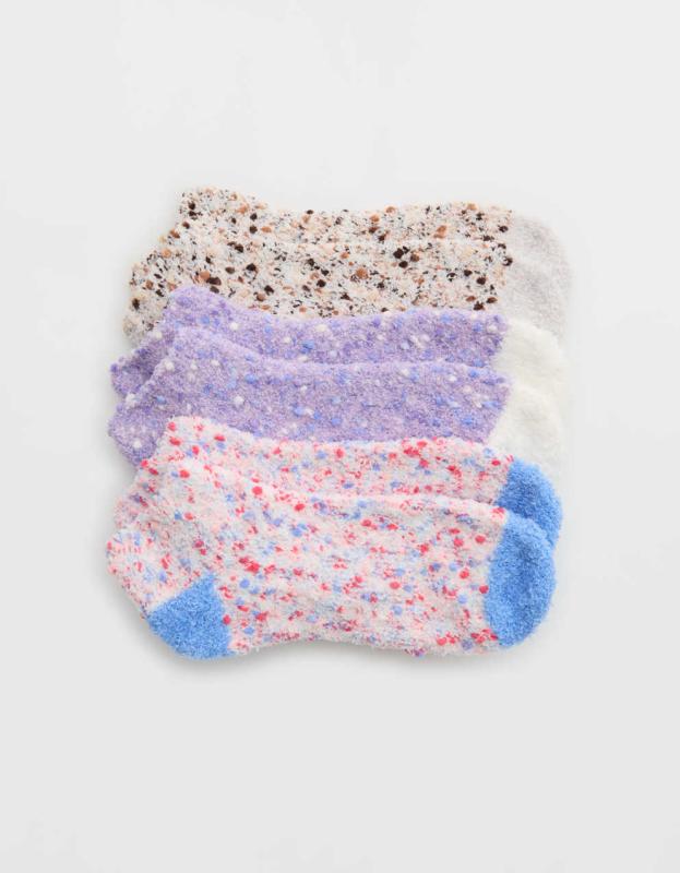Aerie Ankle Sock 3-Pack - Soft Muslin, One Size 