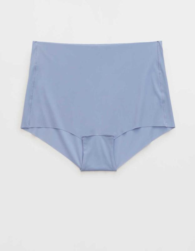 SMOOTHEZ No Show XTRA Mid Rise Cheeky Underwear - Monaco Blue, XS 