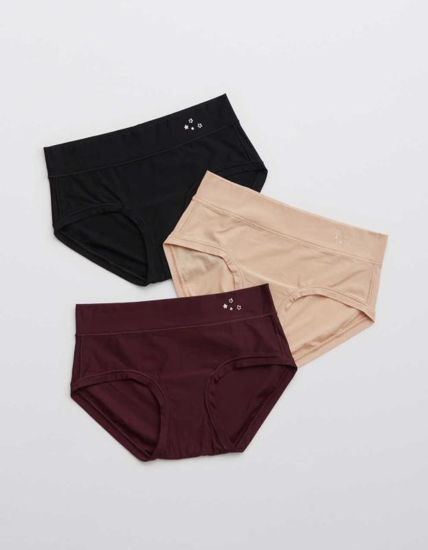 Aerie Real Me Boybrief Underwear 3-Pack - Multi, S 