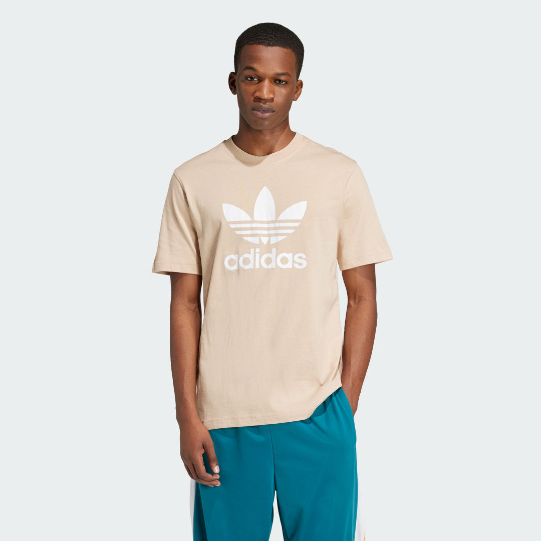 adidas Adicolor Trefoil Tee Lifestyle 2XL Men Magic Beige