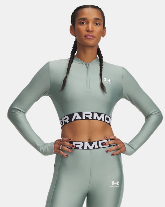 HeatGear® Rib Women's ¼ Zip Long Sleeve