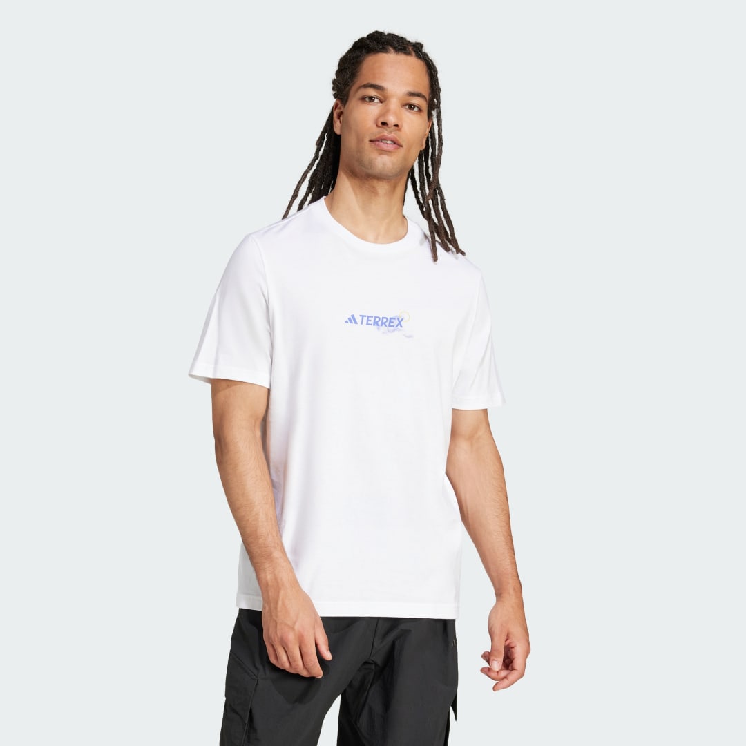 adidas Terrex Graphic Tee Hiking S Men White
