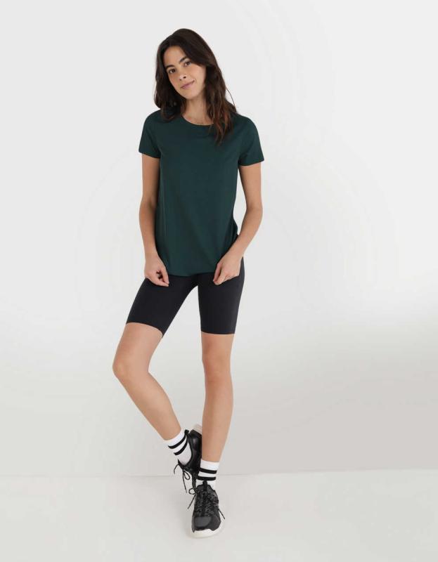 OFFLINE By Aerie Move-It Rib T-Shirt - Deep Forest Green, XXS 