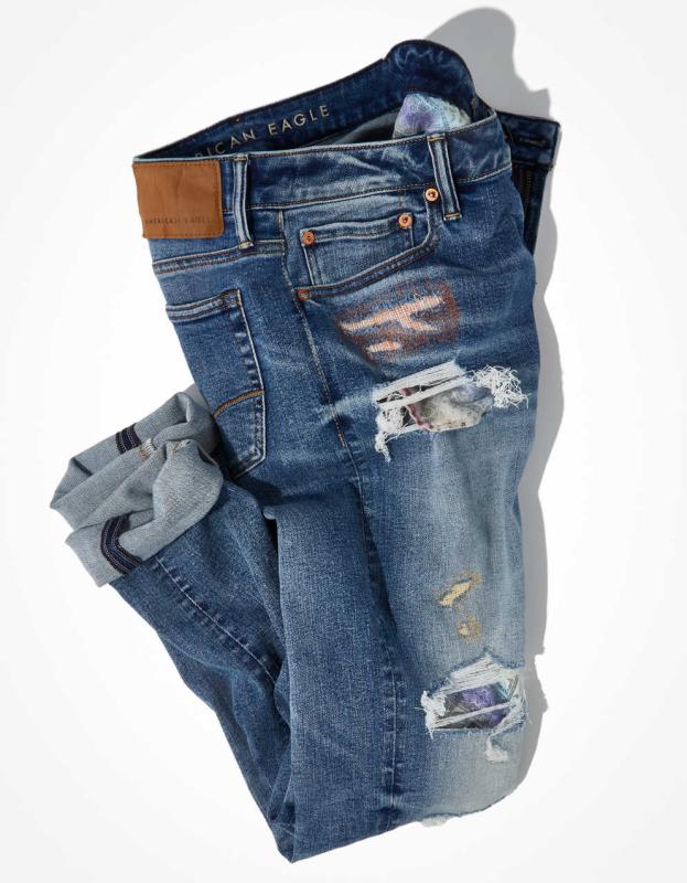 AE Pride AirFlex+ Ripped Skinny Jean - Effortlessly Cool, 28 X 30 