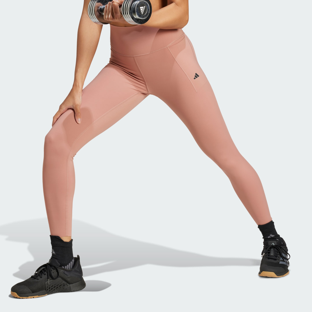 adidas Optime Luxe 7/8 Leggings Training 2XSS Women Warm Clay