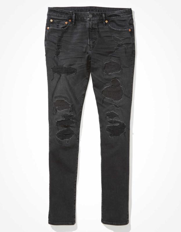 AE AirFlex+ Slim Jean - Washed Black, 31W x 32L 