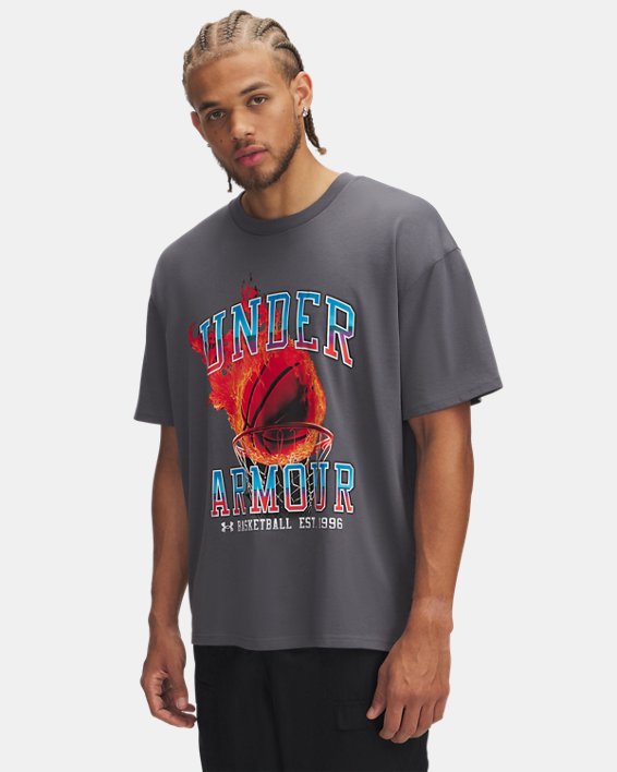 UA Heavyweight Retro Hoops Men's Short Sleeve