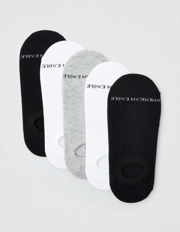 AE Invisible Socks 5-Pack - Multi, M 