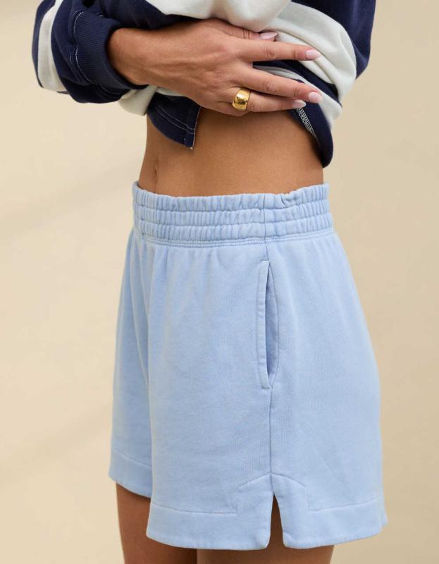 Aerie Sun's Out High Waisted Short - Monaco Blue, XXS 