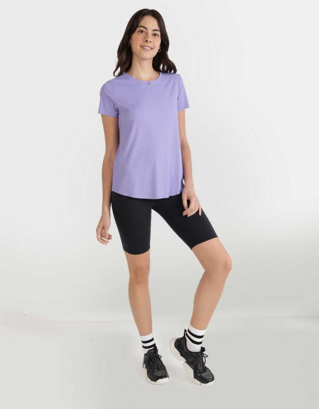OFFLINE By Aerie Move-It Rib T-Shirt - Solar Violet, XXS 