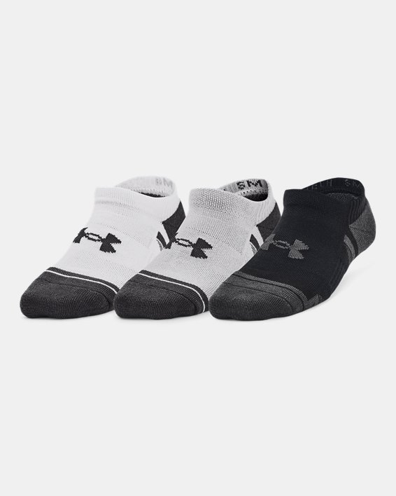 UA Performance Tech Kids' 3-Pack No Show Socks