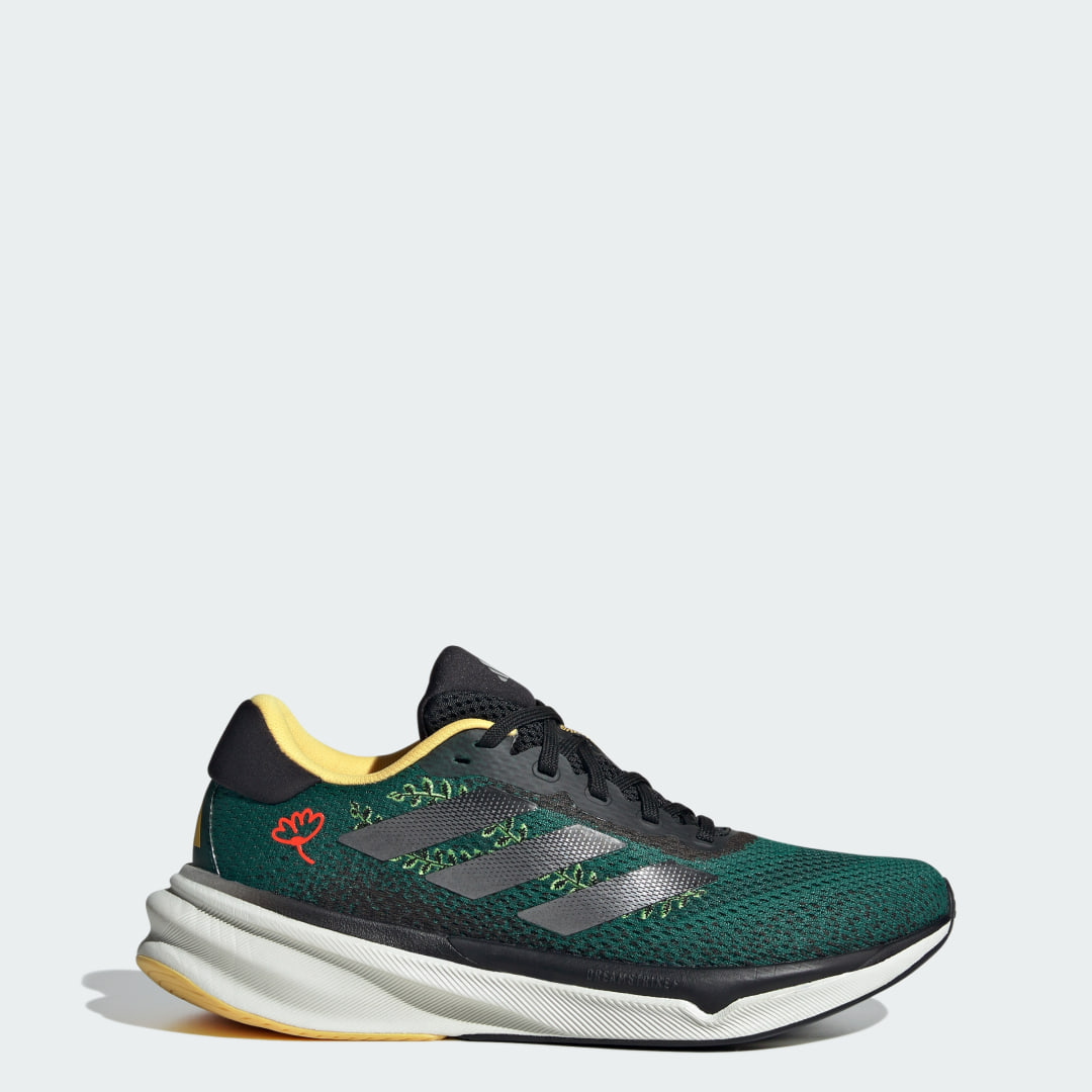 adidas Supernova Stride Earth Day Shoes Running 10 UK Women Green / Iron Metallic / Spark