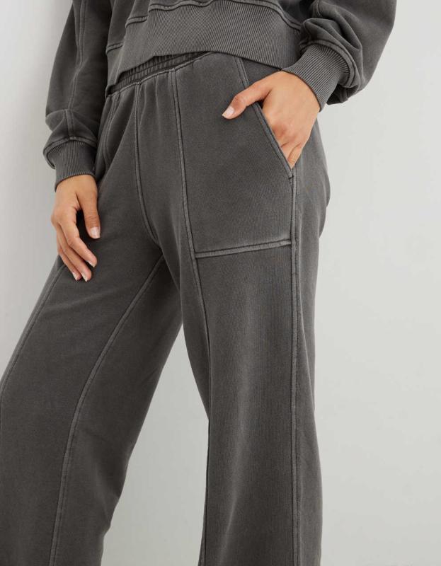 Aerie House Party Skater Pant - Smoked Gray, L 