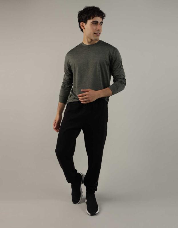 AE 24/7 Training Long-Sleeve T-Shirt - Olive, XS 