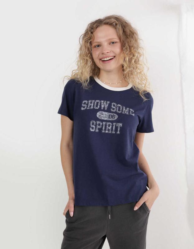 Aerie Classic T-Shirt - Navy, M 