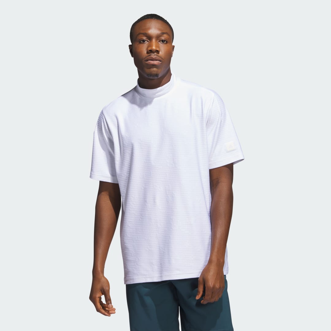 adidas Adicross Mock Neck Polo Shirt Golf A/3XL Men White