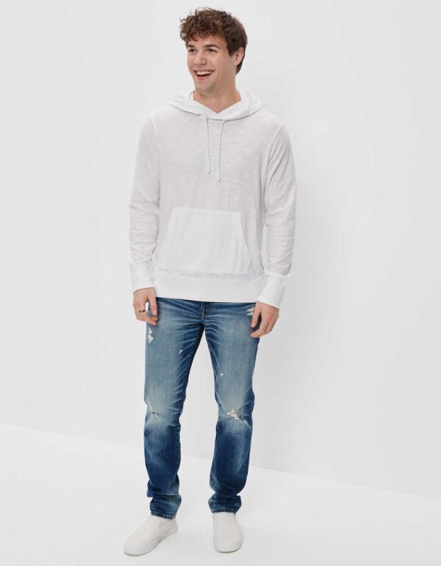 AE Real Good Upcycled AirFlex+ Distressed Athletic Fit Jean - Deeply Cobalt, 33W x 30L 