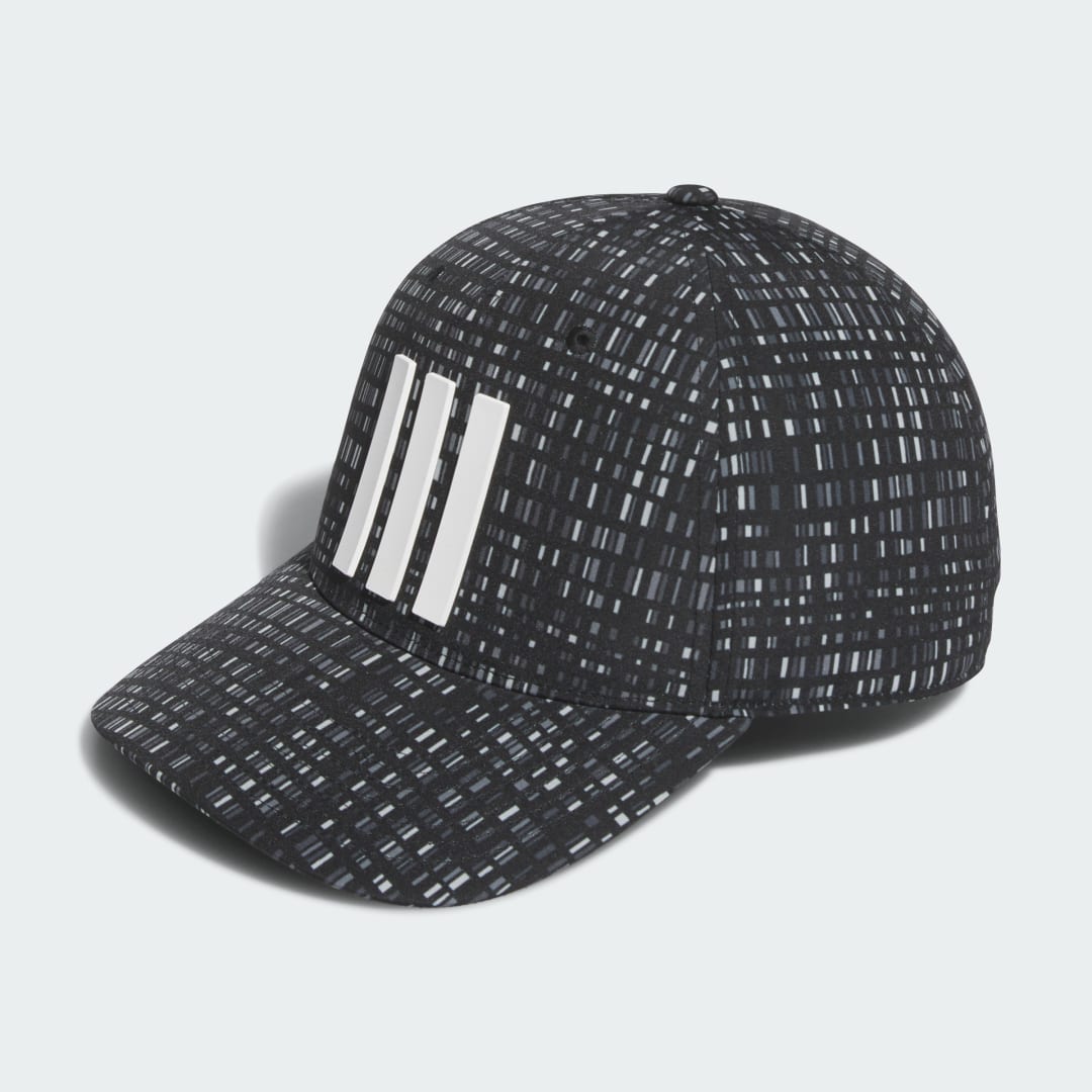 adidas Three Stripes Printed Tour Hat Golf OSFM Men Black