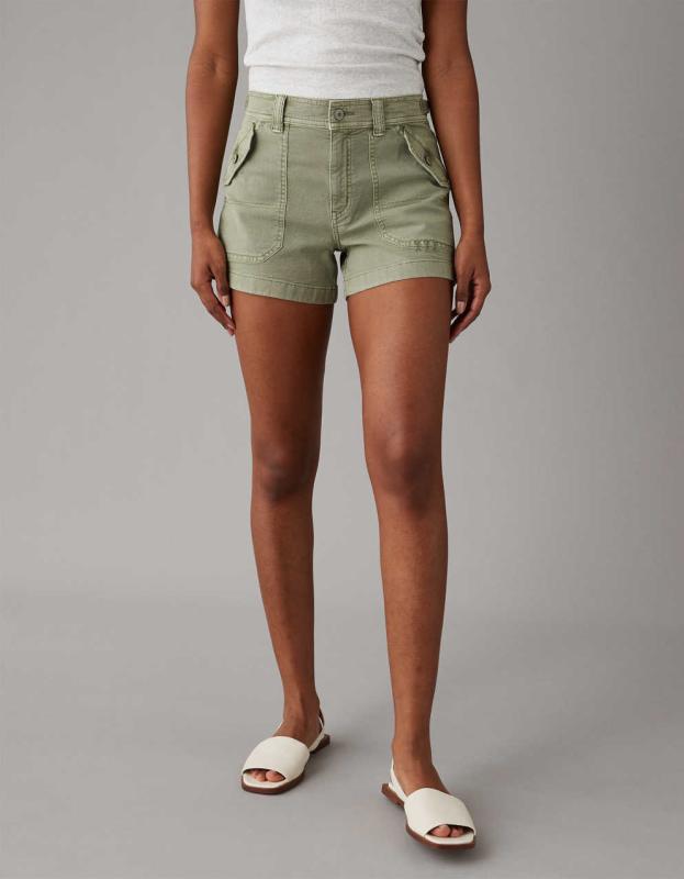 AE Stretch 4" Perfect Short - Nomad Olive, 0 