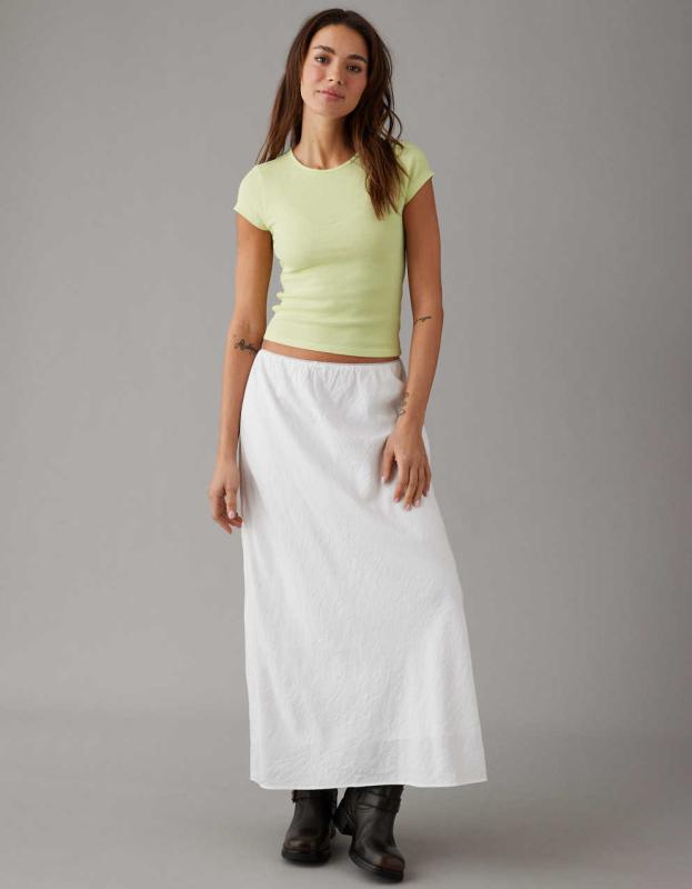 AE Hey Baby Ribbed T-Shirt - Citron, L 