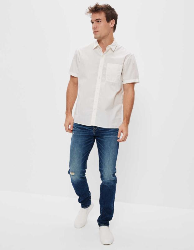AE AirFlex+ Distressed Athletic Fit Jean - Blue Path, 31W x 30L 