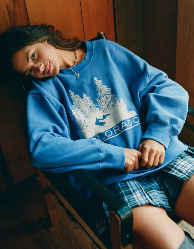 AE Pullover Hoodie - Blue, XS 