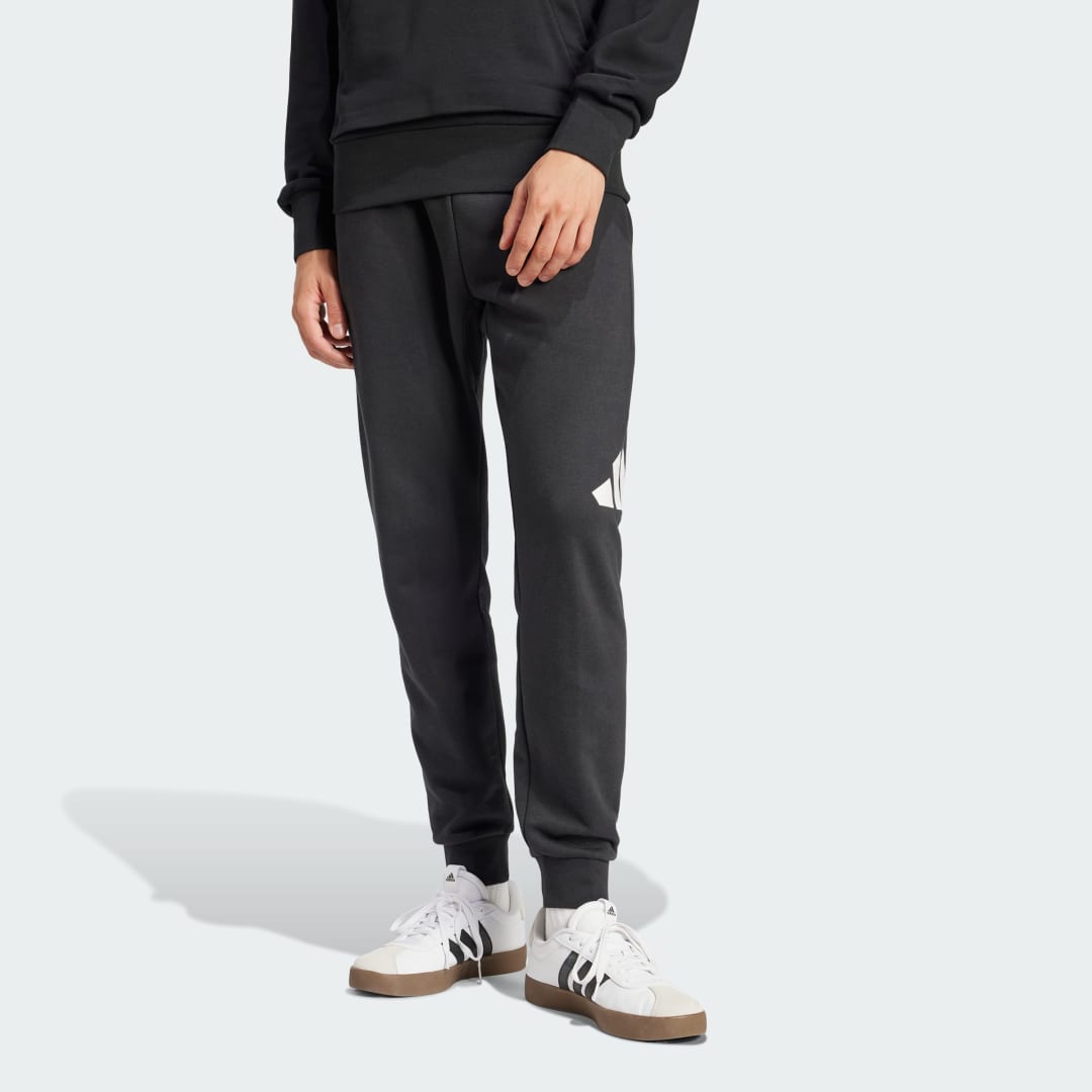 adidas Essentials Big Logo French Terry Pants Lifestyle L/S Men Black / White