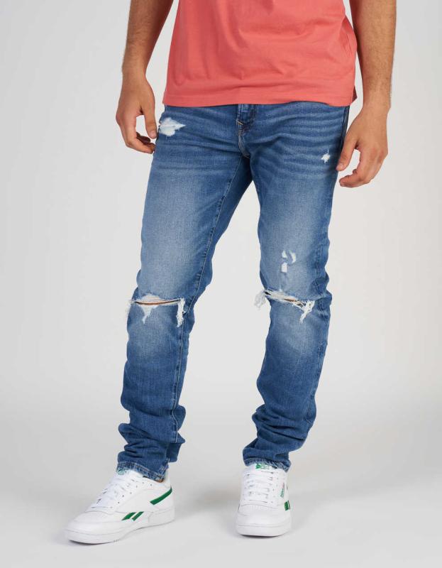 AE AirFlex+ Ripped Athletic Skinny Jean - Blues Spark, 30 X 32 