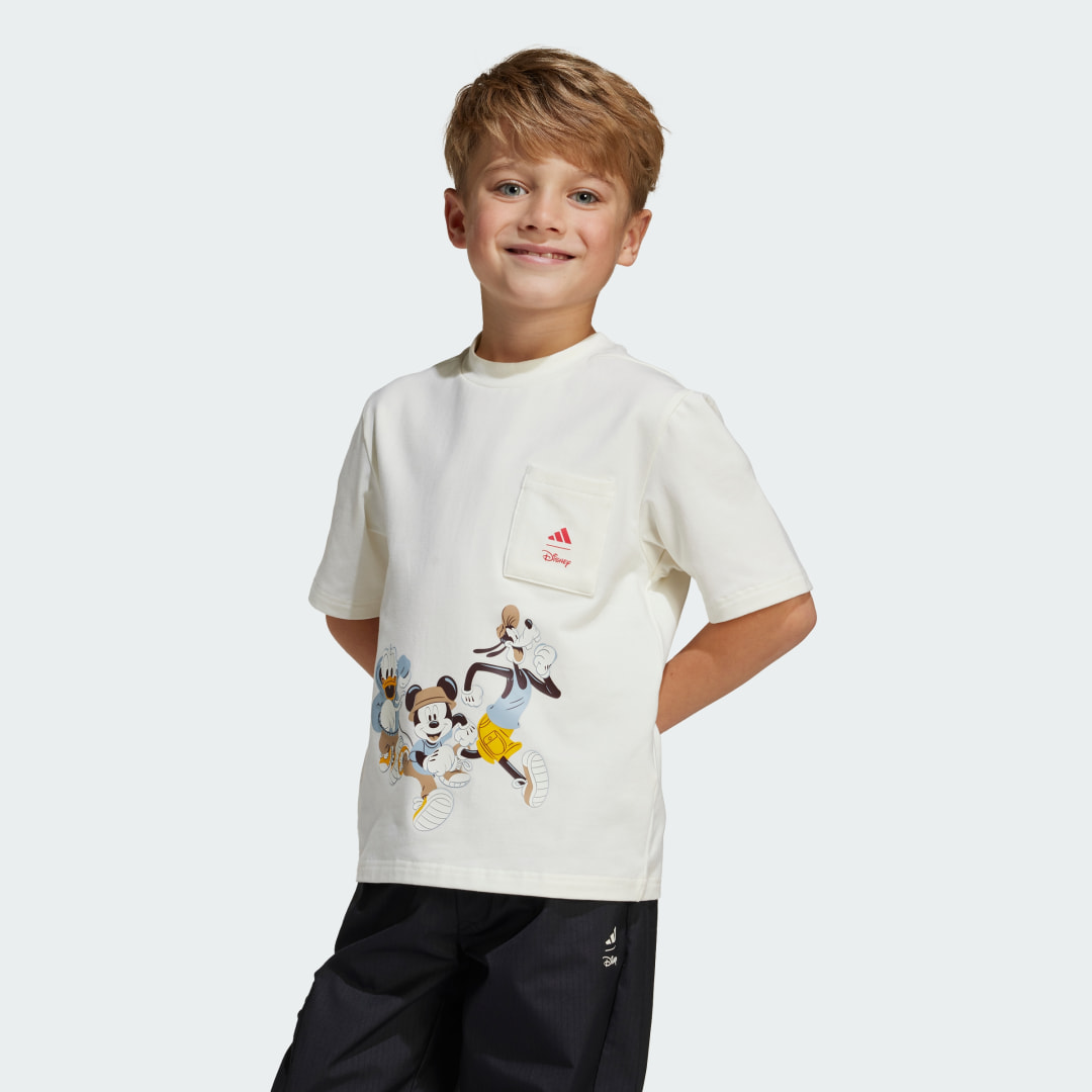 adidas ADIDAS DISNEY MICKEY MOUSE TEE Lifestyle 98 Kids Off White / Pure Ruby