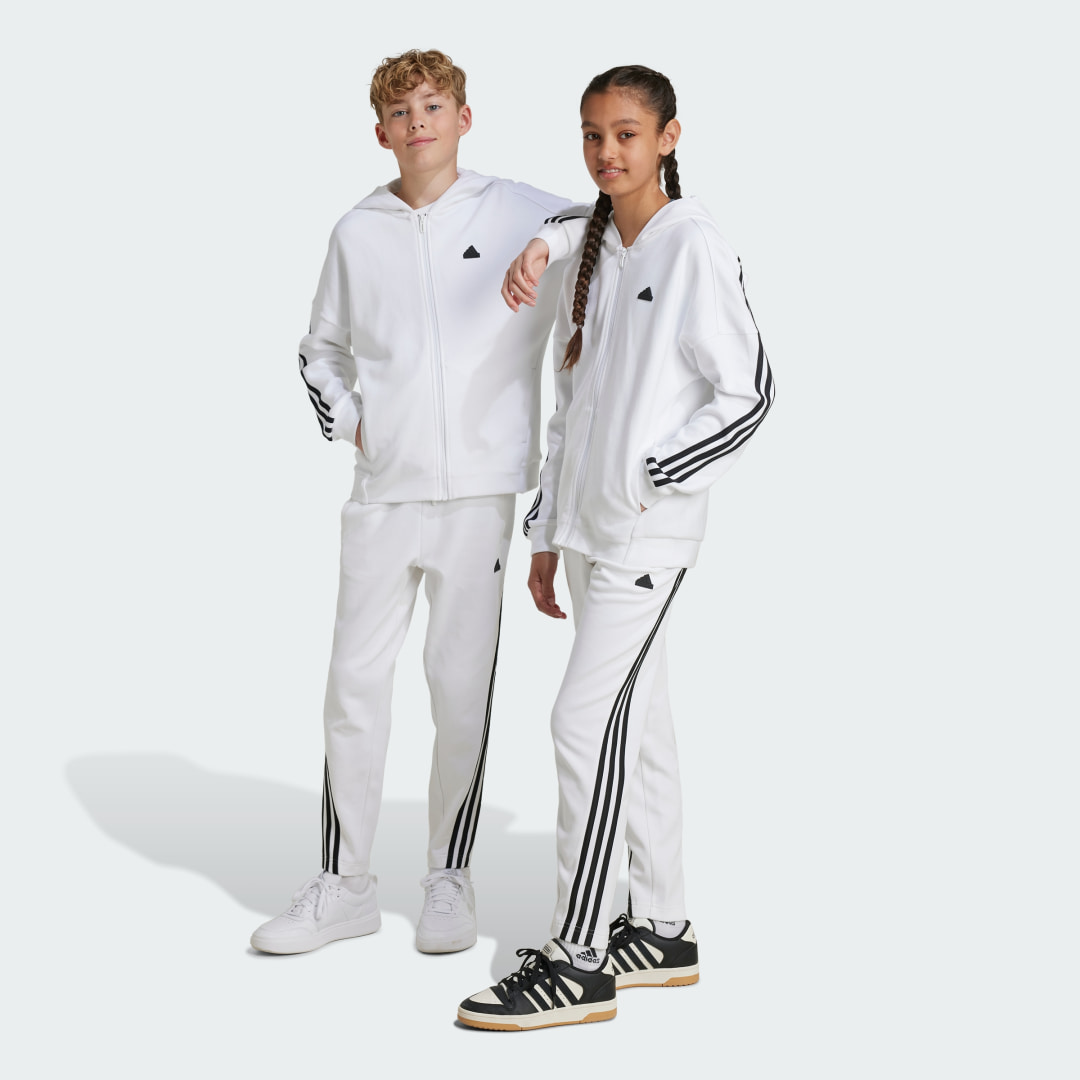 adidas Future Icons 3-Stripes Ankle-Length Pants Lifestyle A/164 Kids White / Black
