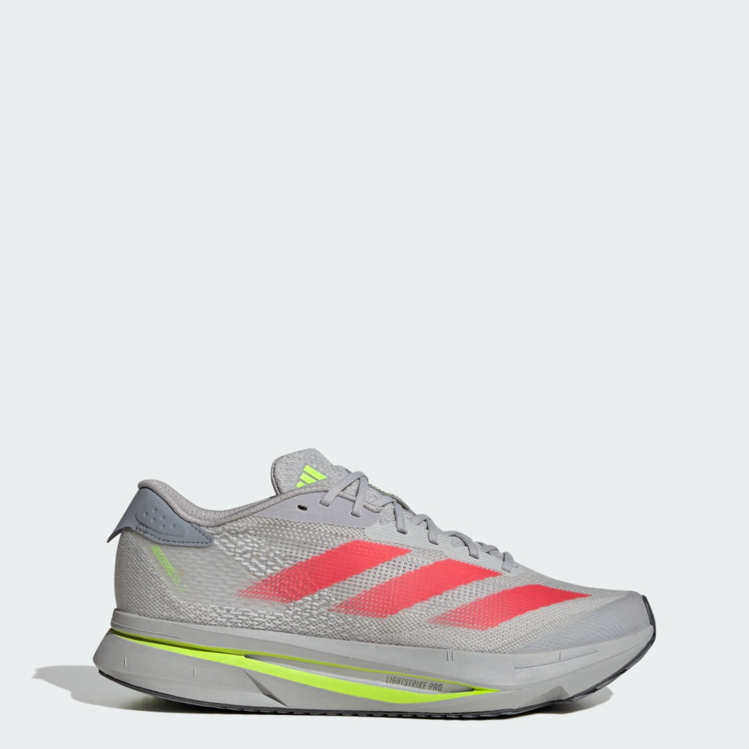adidas Adizero Sl2 Running Shoes Running 15 UK Men Grey / Lucid Red / Lucid Lemon