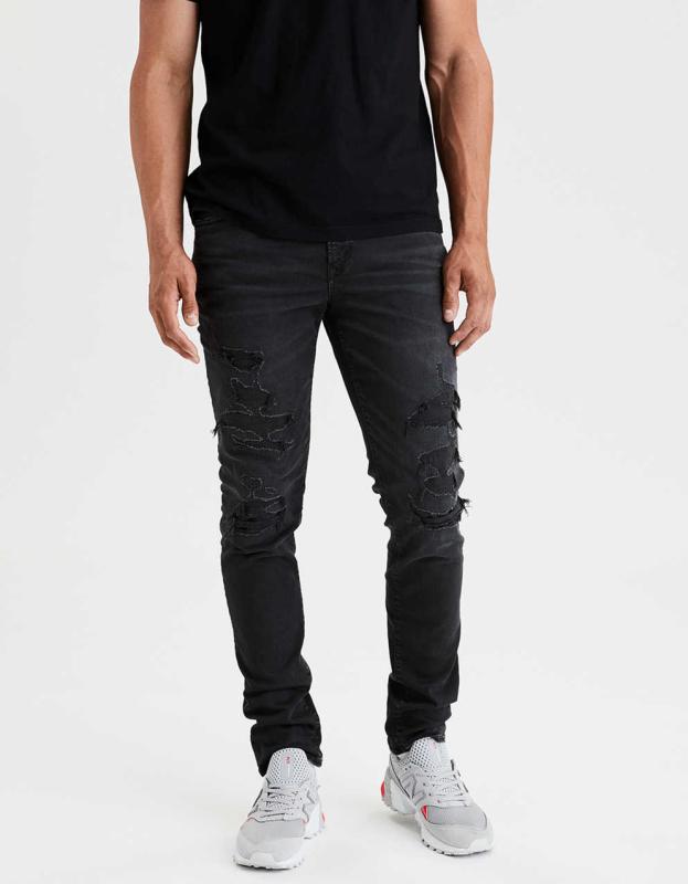 AE AirFlex+ Slim Jean - Washed Black, 30W x 32L 