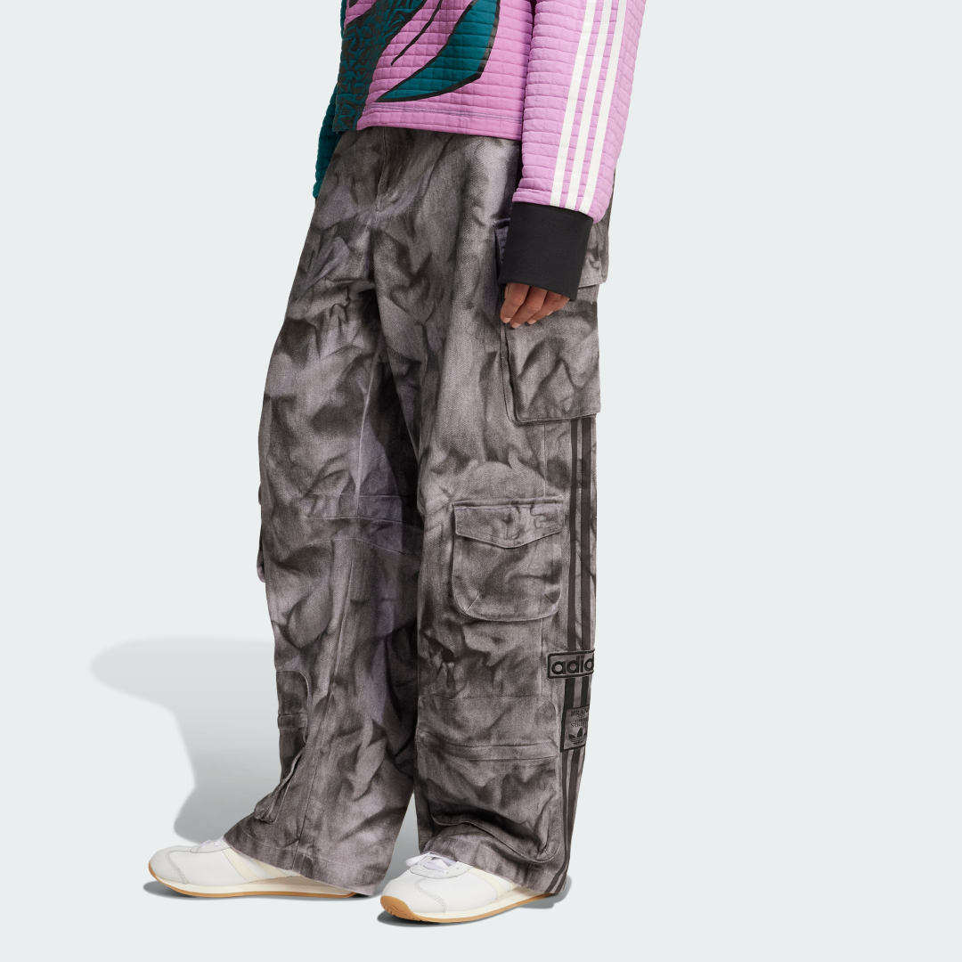 adidas Premium XXL Cargo Pants Lifestyle A40 Women Trace Grey / Silver Dawn