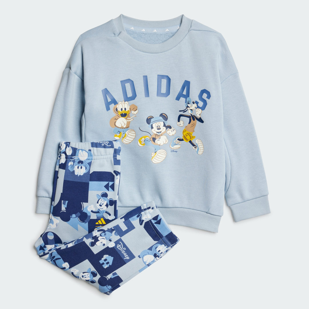 adidas Disney Mickey Mouse Jogger Set Lifestyle 2-3 Years Kids Wonder Blue / Crew Blue / Crew Yellow