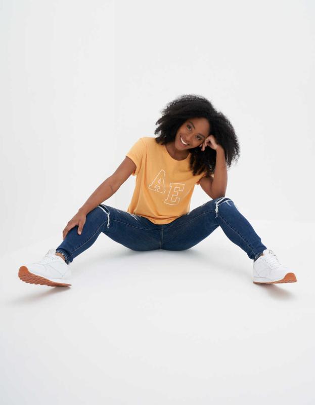 AE Graphic T-Shirt - Orange, XS 