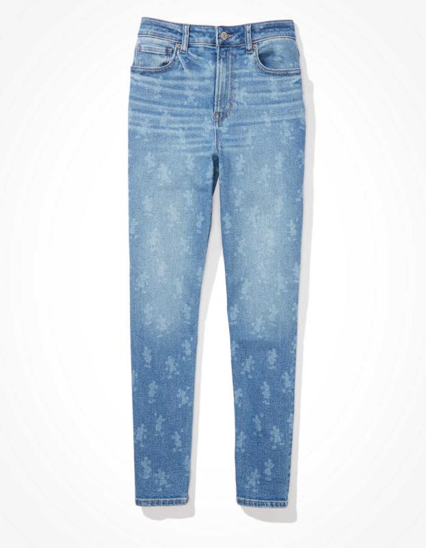 Disney x AE Mom Jean - Blue Powder, 0 
